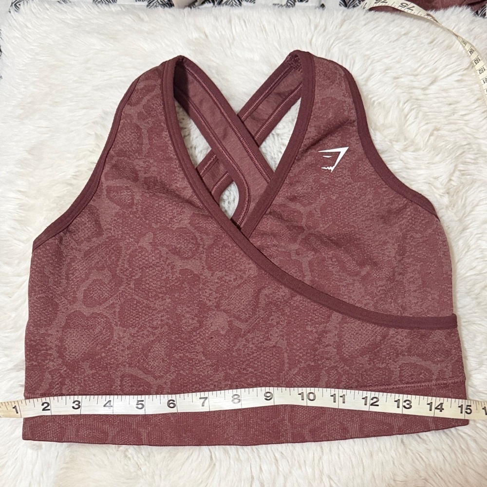 Gymshark Cross-Back Sports Bra - Maroon - Picture 4 of 4